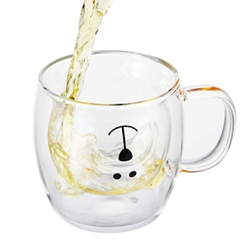 Yopay Double Wall Insulated Bear Mugs - Perfect Gift!