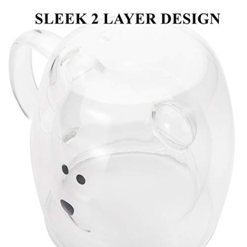 Yopay Double Wall Insulated Bear Mugs - Perfect Gift!