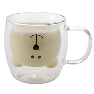 Yopay Double Wall Insulated Bear Mugs - Perfect Gift!