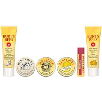 Burt's Bees Gifts Ideas, Tips and Toes Kit – 6 Travel Size Skin Care Products
