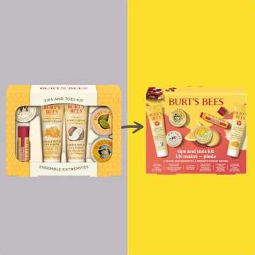 Burt's Bees Tips and Toes Kit – 6 Travel Size Skincare Essentials