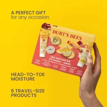 Burt's Bees Tips and Toes Kit – 6 Travel Size Skincare Essentials