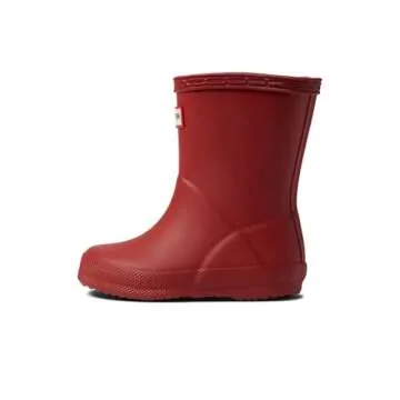 Hunter Little Kids Original First Classic Rain Boot, Military Red, 8