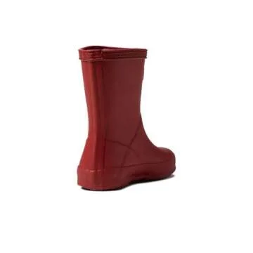 Hunter Little Kids Original First Classic Rain Boot, Military Red, 8