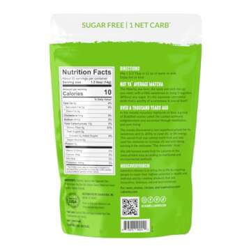 Lakanto Sugar Free Matcha Latte - Green Tea Powder with Shelf Stable Probiotics and Fiber, Sugar Fre...