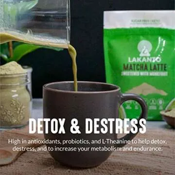 Lakanto Sugar Free Matcha Latte with Monk Fruit Sweetener