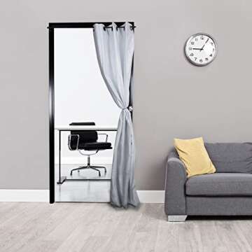 Rod Dessyne Magnetic Curtain Rod 48-84 inches Adjustable