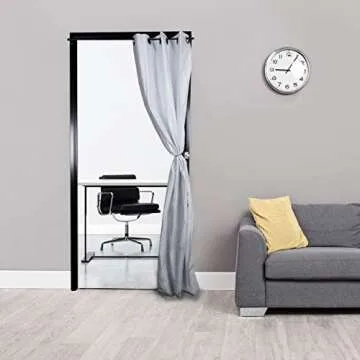 Rod Dessyne Magnetic Curtain Rod 48-84 inches Adjustable