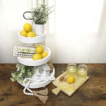 Stylish 3 Tiered Tray for Home Decor & Events