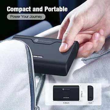 FirstPower 3-Channel USB Quick Charger for GoPro Hero 12/11/10/9/8/7/6/5 Battery with Type-C Cord and TF Card Storage, Fully Compatible with Original GoPro Battery