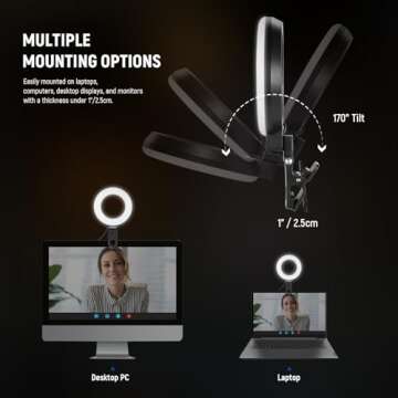 NEEWER Basic 5" Ring Light for Video Calls and Streaming