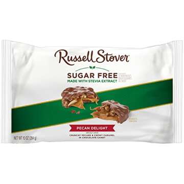 Russell Stover Sugar Free Pecan Delights with Stevia, 10 oz. Bag