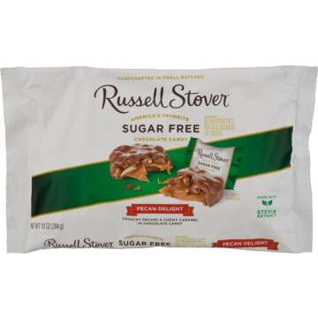 Russell Stover Sugar Free Pecan Delights with Stevia, 10 oz. Bag
