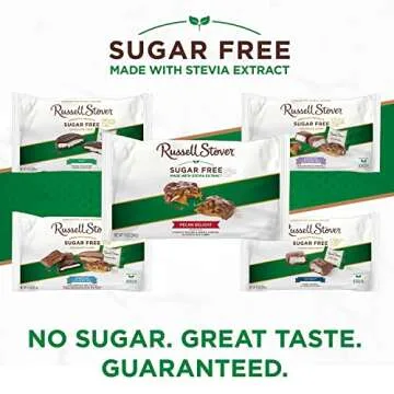 Russell Stover Sugar Free Pecan Delights with Stevia, 10 oz. Bag