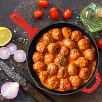 Utopia Kitchen 12" Cast Iron Skillet - Versatile Cooking Pan