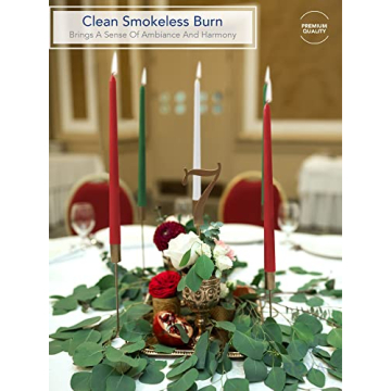 Royal Imports Dripless Taper Candles for Elegant Events