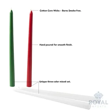Royal Imports Dripless Taper Candles for Elegant Events