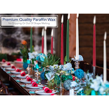 Royal Imports Dripless Taper Candles for Elegant Events