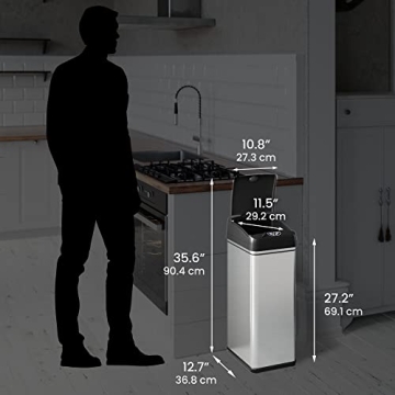 iTouchless Automatic Trash Can with Motion Sensor