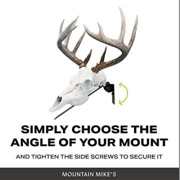 Mountain Mike's Reproductions Deer Positioner European Skull Wall Mount, Black