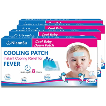 [20-Count] Kid Fever Patch for Kids Fever Discomfort, Migraine & Headache Cooling Patch, Cooling Rel...