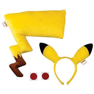 Disguise Adult Pikachu Costume Accessory Kit for Halloween