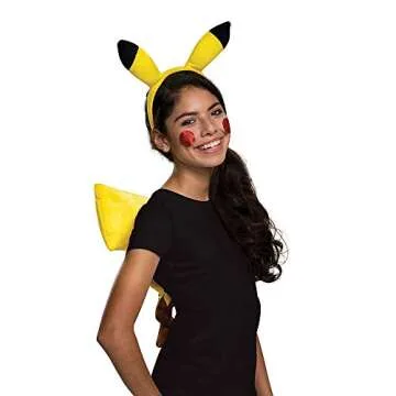 Disguise Adult Pikachu Costume Accessory Kit for Halloween