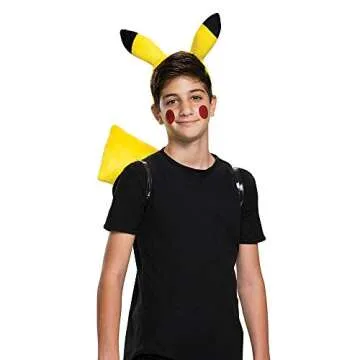 Disguise Adult Pikachu Costume Accessory Kit for Halloween