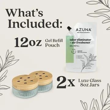 Azuna Air Freshener & Odor Eliminator Gel Kit - Long Lasting