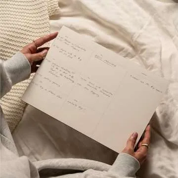 Daily and Weekly To-Do List Notepad – Desk Pad for Work and Study, Gold, 11.7x8.3 Inches