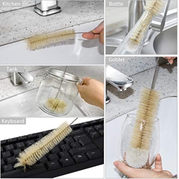 MASTERTOP 9 Pack Bottle Brush Set for Every Cleaning Need