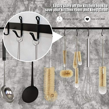 MASTERTOP 9 Pack Bottle Brush Set for Every Cleaning Need