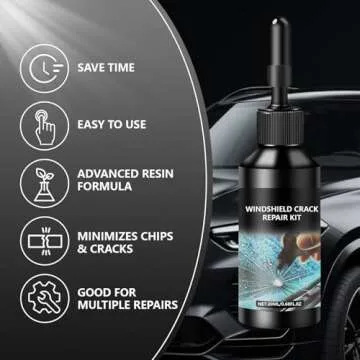 HSAND Windshield Crack Repair Kit - 2025 Upgraded Glass Repair Solution
