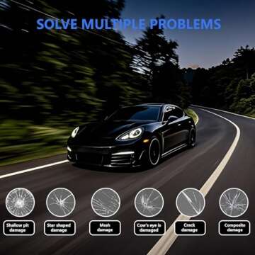 HSAND Windshield Repair Kit for Chips, Cracks & Bulls-Eye