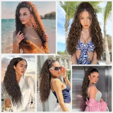 Rosooi Drawstring Ponytail Extension for Black Women