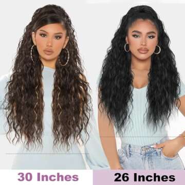 Rosooi Drawstring Ponytail Extension for Black Women