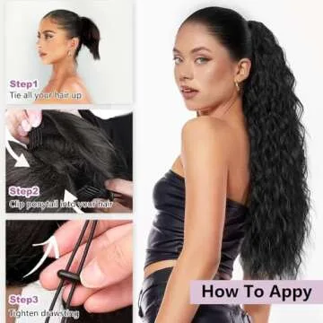 Rosooi Drawstring Ponytail Extension for Black Women