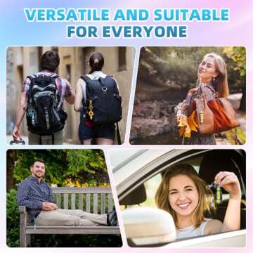 20 Pieces Beadable Keychains Bars - DIY Multicolor Blank Beadable Keychains - Keychain Bars Suitable for Bead Keychain - Beaded Keychain Making for DIY Gift