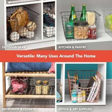 Spectrum Wire Basket – Stylish Copper Storage Organizer