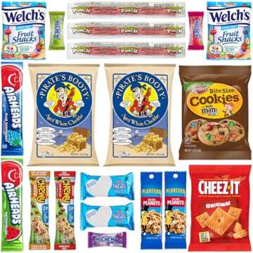 Hangry Kits New Job Gifts for Men, Women and Co-Workers. Delicious Snack Box with New Job Meme