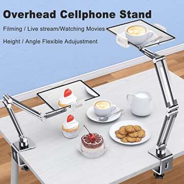 OATSBASF Gooseneck Tablet Holder for Hands-Free Use