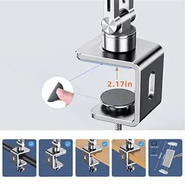 OATSBASF Gooseneck Tablet Holder for Hands-Free Use