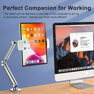 OATSBASF Gooseneck Tablet Holder for Hands-Free Use