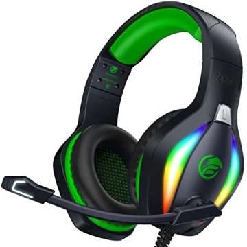 Fachixy FC100 Gaming Headset with Microphone for Multi-Platform Gaming, RGB Light, Comfortable Desig...