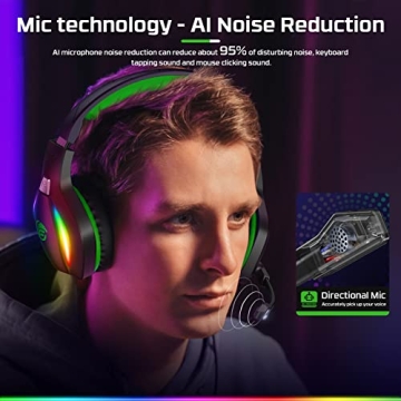 Fachixy FC100 Gaming Headset with Mic for PS4 Xbox PC