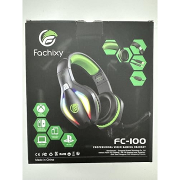 Fachixy FC100 Gaming Headset with Mic for PS4 Xbox PC