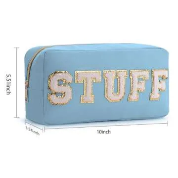 HBselect Stylish Preppy Makeup Bag Set for Women