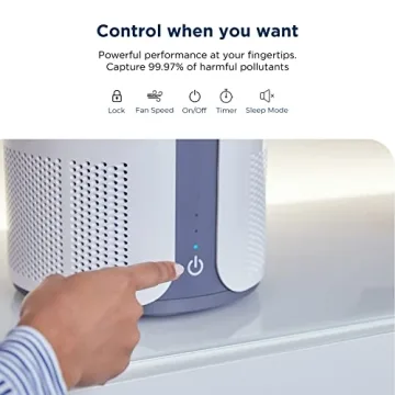 MIKO Air Purifier for Large Rooms with HEPA Filter