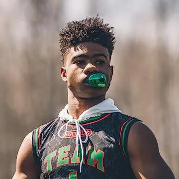 Battle Sports Chrome Oxygen Football Mouthguard - with a Convertible Strap, Superior Airflow & Better Performance, Maximum Protection & Breathability Football Mouthpiece, Works with Braces - Silver