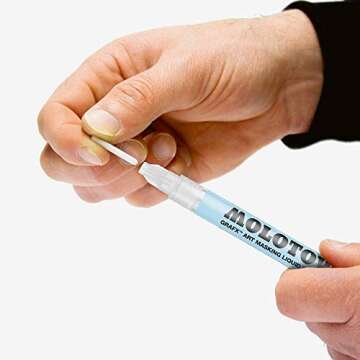 Molotow GRAFX Masking Fluid Pump Marker, 2mm, 1 Each (728.001)